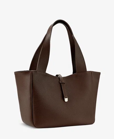 Gigi New York Mercer Leather X-large Tote Bag In Brown