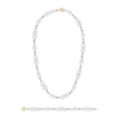 Swarovski Somnia Necklace & Bracelet Set In White