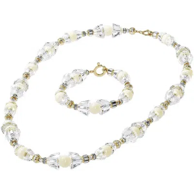 Swarovski Somnia Necklace & Bracelet Set In White