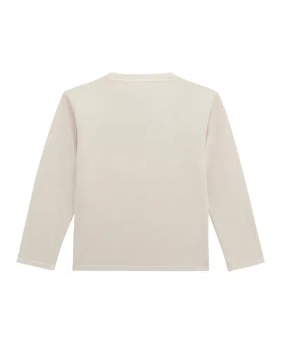 Guess Boys 8-18 Garment Dye Long Sleeves T-shirt In Neutral