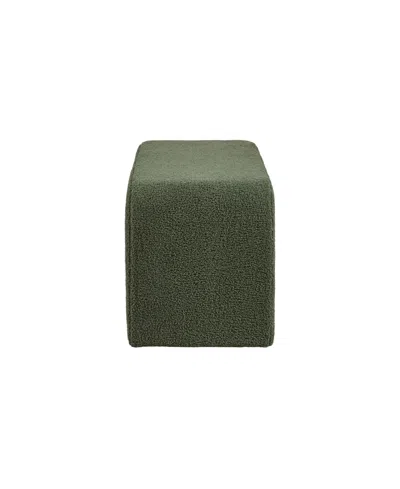 Ink+ivy Steve 42"w Boucle Waterfall Bench In Gray