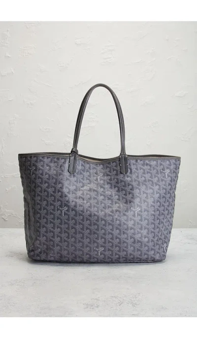 Fwrd Renew Goyard Anjou Reversible Pm Tote Bag In Gray