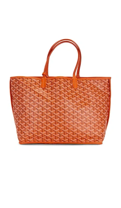 Fwrd Renew Goyard Saint Louis Pm Tote Bag In Orange