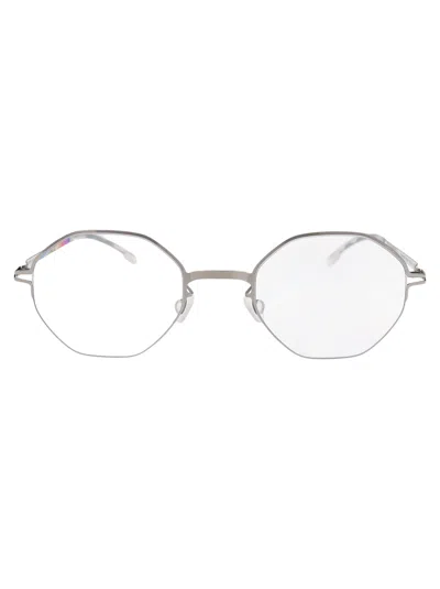 Mykita Shiny Silver Metal Optical Glasses In Metallic