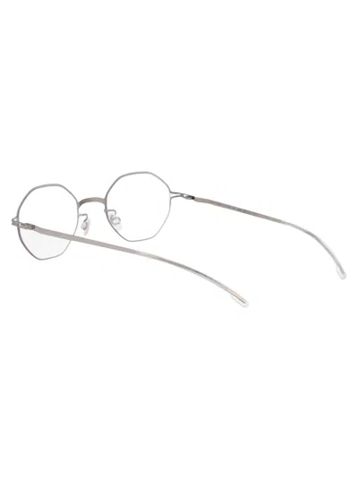Mykita Shiny Silver Metal Optical Glasses In Metallic