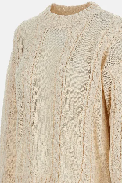 Lorena Antoniazzi Cable-knit Sweater In White