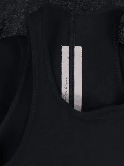 Rick Owens Semi-transparent Bodysuit In Black