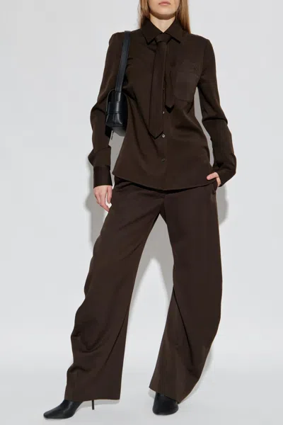 Acne Studios Wool Shirt In Animal Print