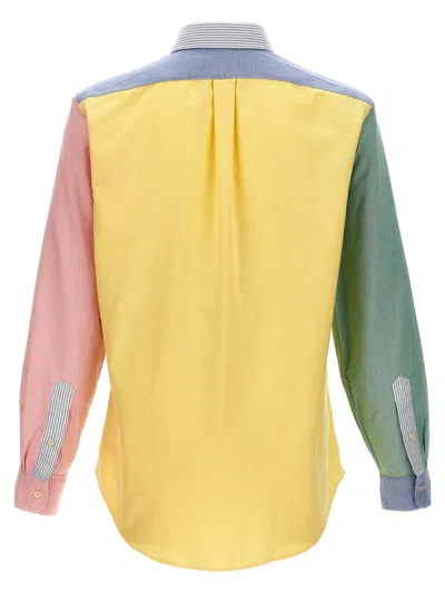 Ralph Lauren Patchwork Shirt With Logo Embroidery In Multi