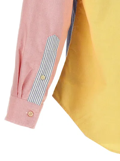 Ralph Lauren Patchwork Shirt With Logo Embroidery In Multi