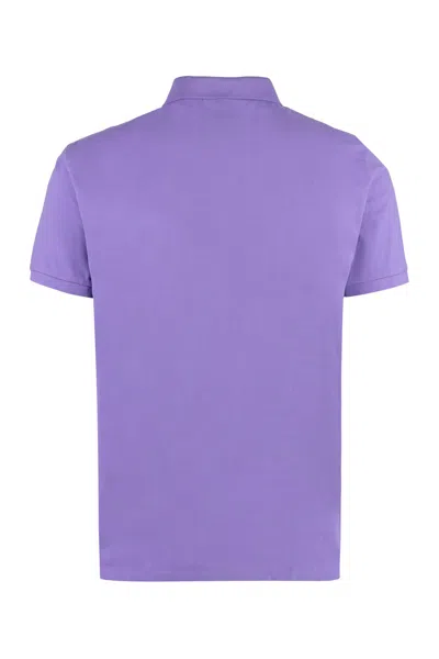 Ralph Lauren Cotton Piqué Polo Shirt In Purple