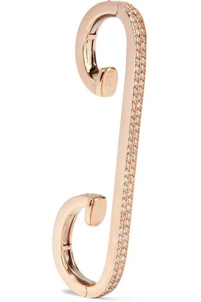 Shop Repossi Staple 18-karat Rose Gold Diamond Ear Cuff