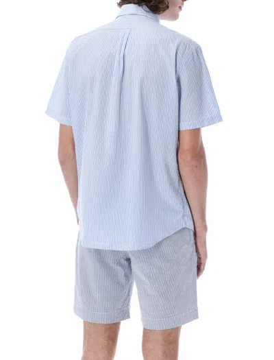 Ralph Lauren Wrinkle S/s Shirt In Blue