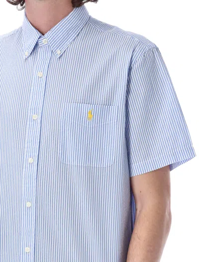 Ralph Lauren Wrinkle S/s Shirt In Blue