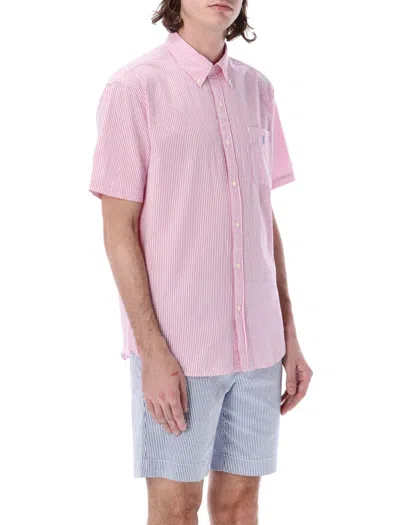 Ralph Lauren Wrinkle S/s Shirt In Pink