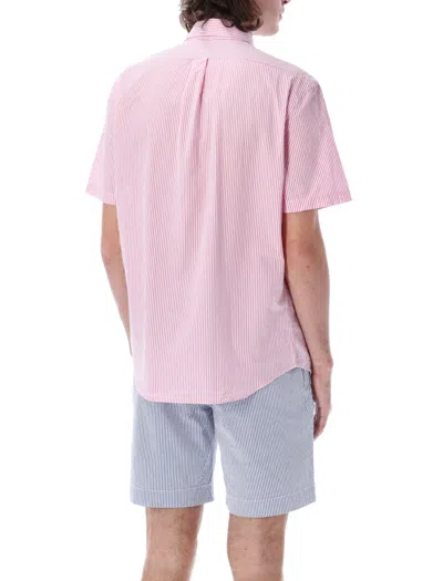 Ralph Lauren Wrinkle S/s Shirt In Pink