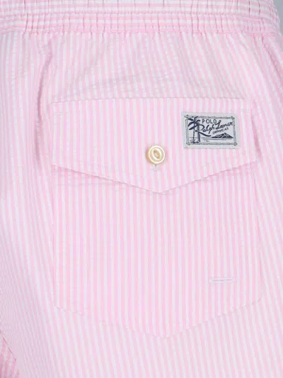 Ralph Lauren Striped Swim Shorts In Animal Print