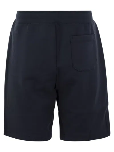 Ralph Lauren Double-knit Shorts In Blue