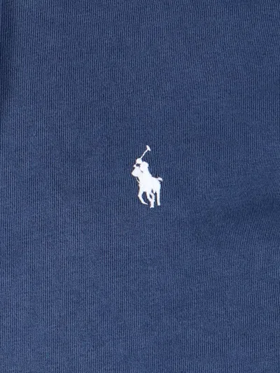 Ralph Lauren Logo Zip Hoodie In Blue