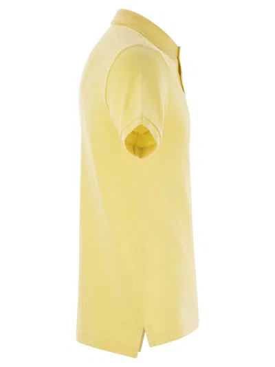 Ralph Lauren Slim-fit Pique Polo Shirt In Yellow
