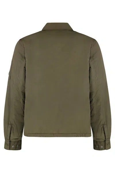 C.p. Company Nylon Overshirt In Green