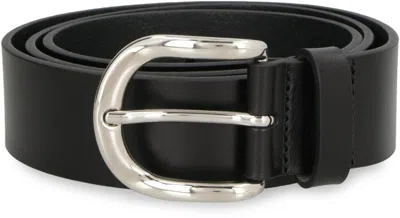 Isabel Marant Zaph Leather Belt In Black