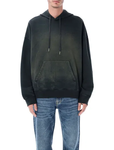 Golden Goose Deluxe Brand Bleached Effect Drawstring Hoodie In Black