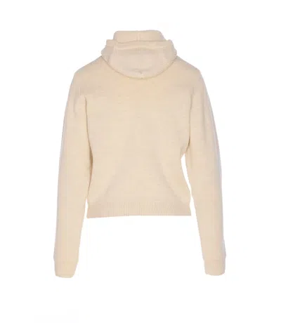 Lemaire Women Hooded Sweater In Brown