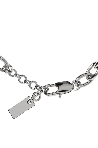 Marc Jacobs The Sticker Charm Statement Bracelet In Silver