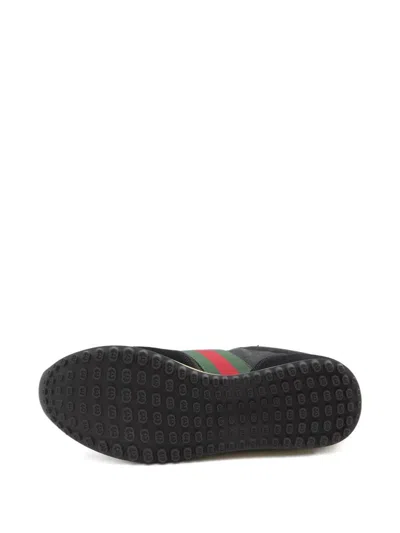 Gucci Sneaker Re-motion In Black Gg Fabric Men