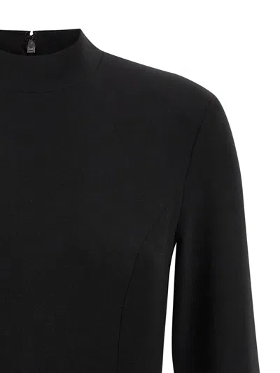 Rotate Birger Christensen Rotate Birgerchristensen 3d Flower Bubble Dress In Black