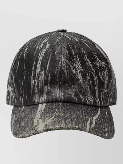 Rick Owens Drkshdw Textured Fabric Cap Vintage Style In Black