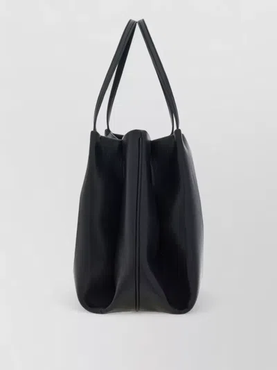 Ferragamo Stylish Tote Bag With Top Handle Design In Black