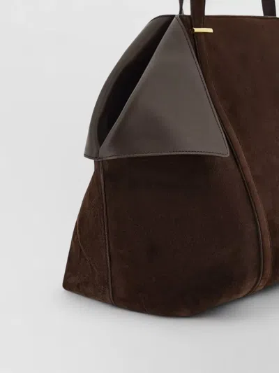 Ferragamo Large Tote Bag Contrast Panels In Pink