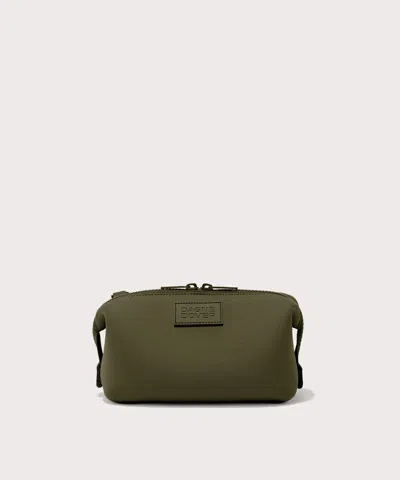 Dagne Dover Large Hunter Water Resistant Toiletry Bag In Dark Moss