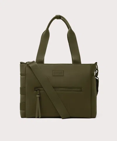 Dagne Dover Large Wade Diaper Tote In Dark Moss