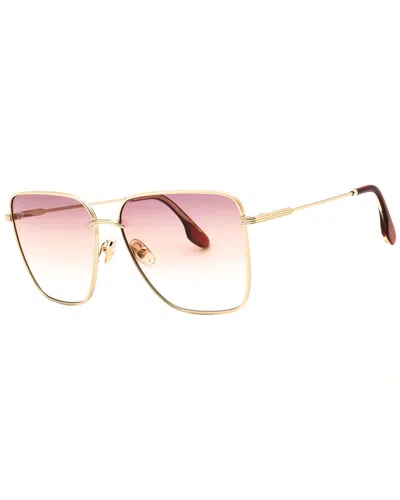Victoria Beckham Women's Vb218s 61mm Sunglasses In Gold