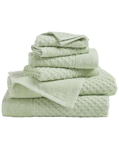 Linery & Co Cotton Diamond Waffle Texture Bath Towels