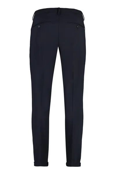 Dondup Gaubert Chino Pants In Wool Blend In Black