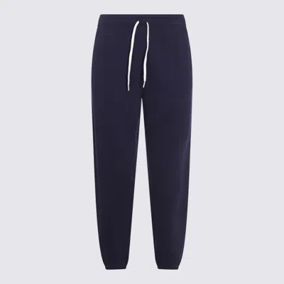 Ralph Lauren Blue Cotton Pants In Blue