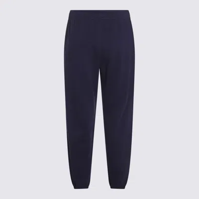 Ralph Lauren Blue Cotton Pants In Blue