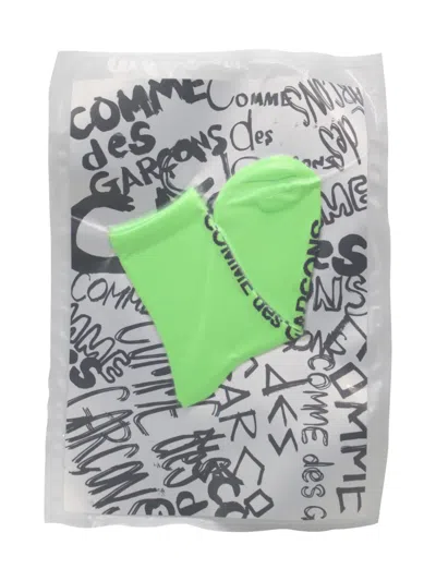 Comme Des Garçons Logo-intarsia Socks In Green