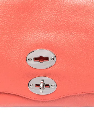Zanellato Small Postina Daily Studded Turn-lock Tote Bag In Orange
