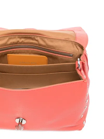 Zanellato Small Postina Daily Studded Turn-lock Tote Bag In Orange
