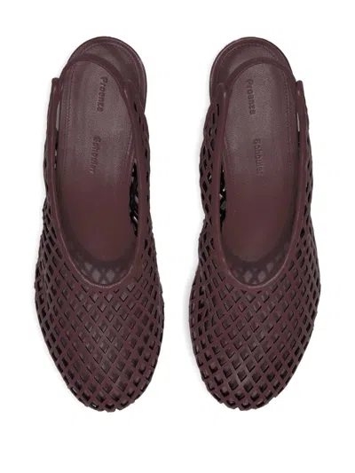 Proenza Schouler Tee Perforated Slingback Pumps In Multi