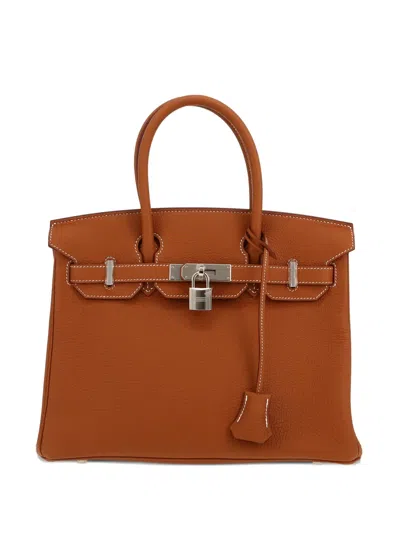 Pre-owned Hermes 2025 Birkin 30 Tote Bag In Brown