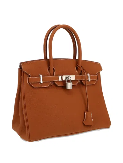 Pre-owned Hermes 2025 Birkin 30 Tote Bag In Brown