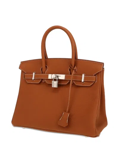 Pre-owned Hermes 2025 Birkin 30 Tote Bag In Brown