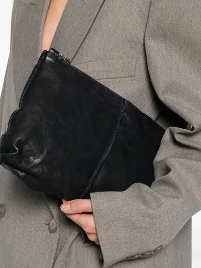 Sommet Zip Fur Crossbody Bag In Blue