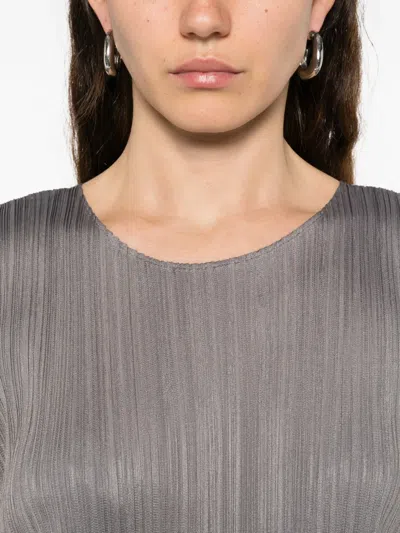 Issey Miyake Pleated Sleeveless Midi Dress In Multi